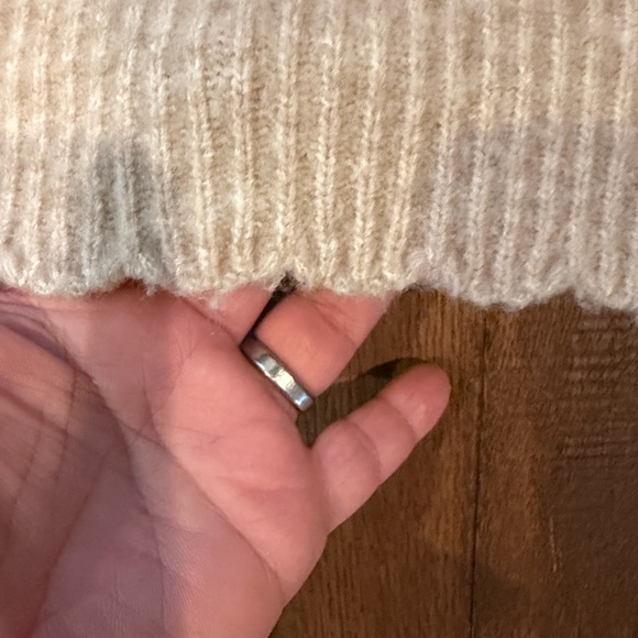 FRNCH Paris Wool Blend Tan Sweater Vest, Size Medium - Picture 5 of 10